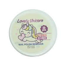 پد لاک پاک کن ورقه ای مدل Lovely Unicorn بسته 30 عددی