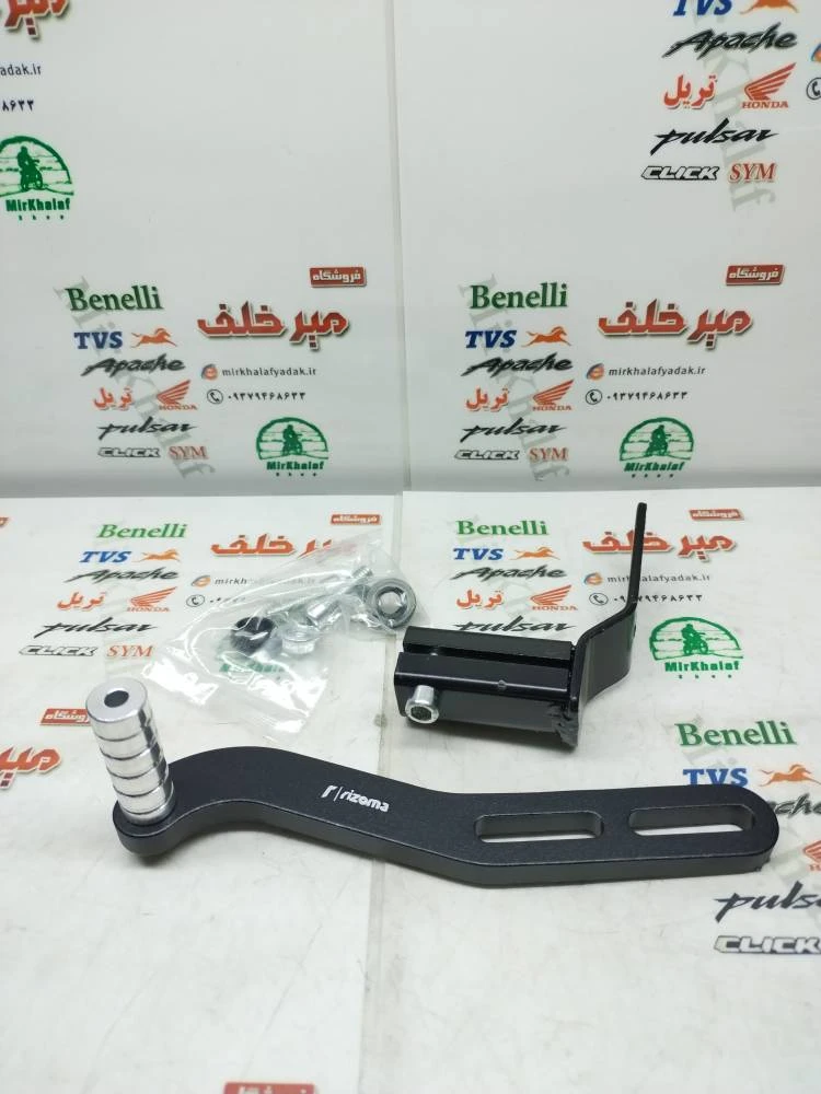 پدال دنده اسپرت رنتال cnc قابل تنظیم انواع موتورسیکلت مشکی