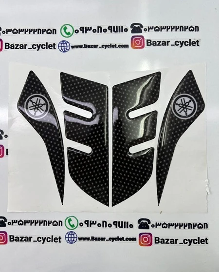 پدبرچسب گلگیر جلو موتور سیکلت ایروکس و nvx مشکی کربن