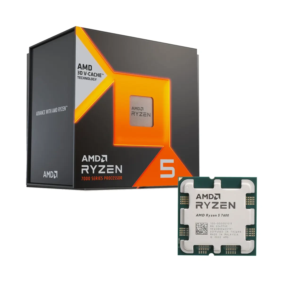 پردازنده AMD Ryzen 5 7600 Box 6-Core 3.8 GHz Socket AM5