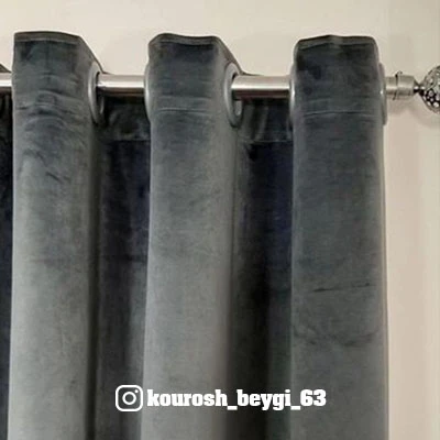 پرده آماده پانچی مخمل کالیفرنیا درجه 1