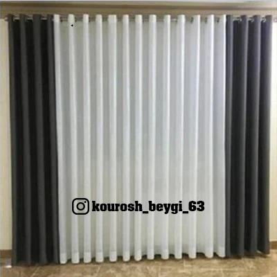 پرده آماده پانچی پذیرایی و اتاق خواب حریر الگانت ترک مناسب پنجره 4 متری پانچ قد280
