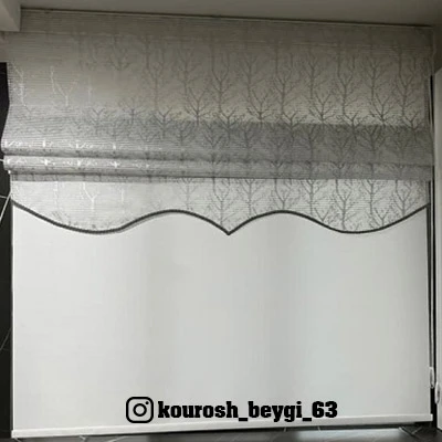 پرده مدل شید رومن در طرح های مختلف