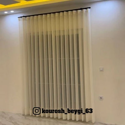پرده مینیمال اروپایی با ریل فانتزی