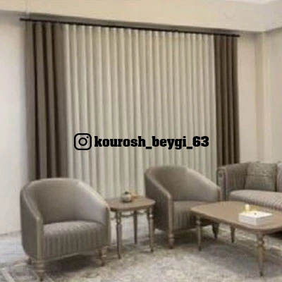 پرده مینیمال با دکور