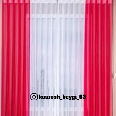 پرده ورتیکال ساده قرمز و سفید