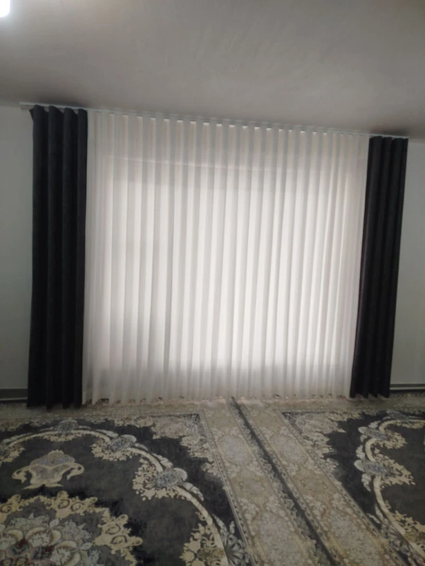 پرده پذیرایی برای عرض 320ومخمل شانل