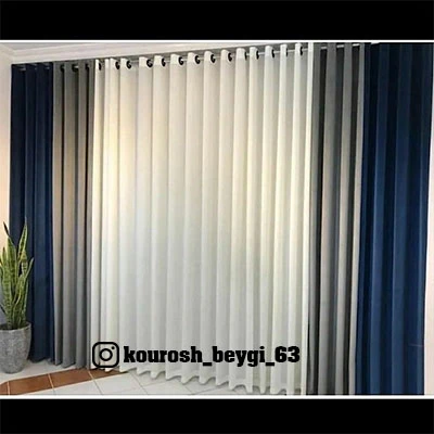 پرده پذیرایی مخمل کالیفرنیا ترک با حریر شاین پانچ