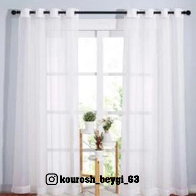 پرده پذیرایی و اتاق خواب پانچی حریر الگانت هر پنل۱/۵ متری پانچ قد۲۸۰