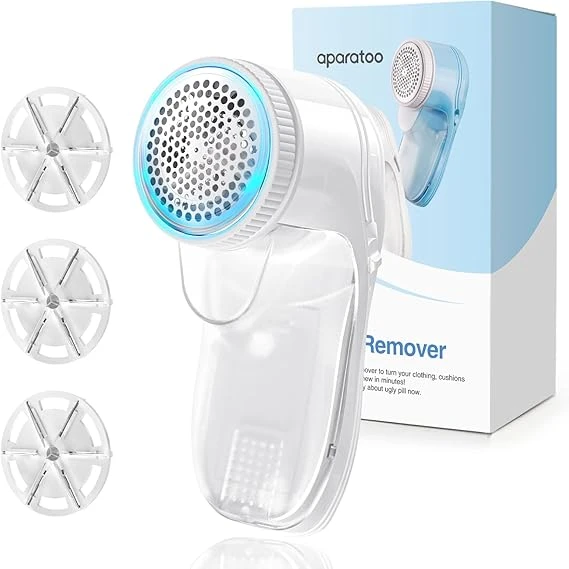 👕 پرزگیر و کرک‌گیر لباس Aparatoo Fabric Shaver Remover با تیغه‌های یدکی و طراحی ارگونومیک | آمازونیکس