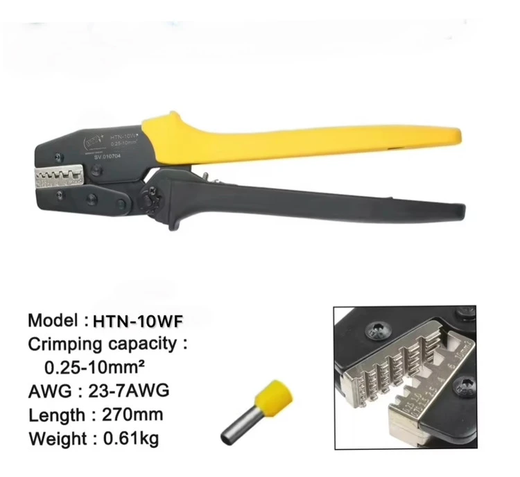 پرس وایرشو سایز 0/5تا10برند +HTT مدل HTN10WF