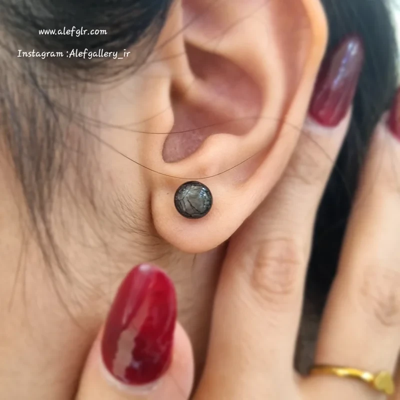 پرسینگ گوش سنگ رنگی کد 250068