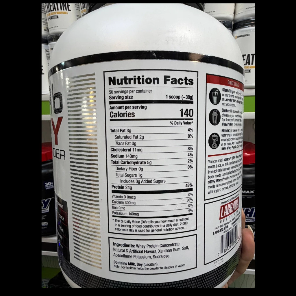 پروتئین وی 100 % لابرادا (Labrada 100% Whey Protein)