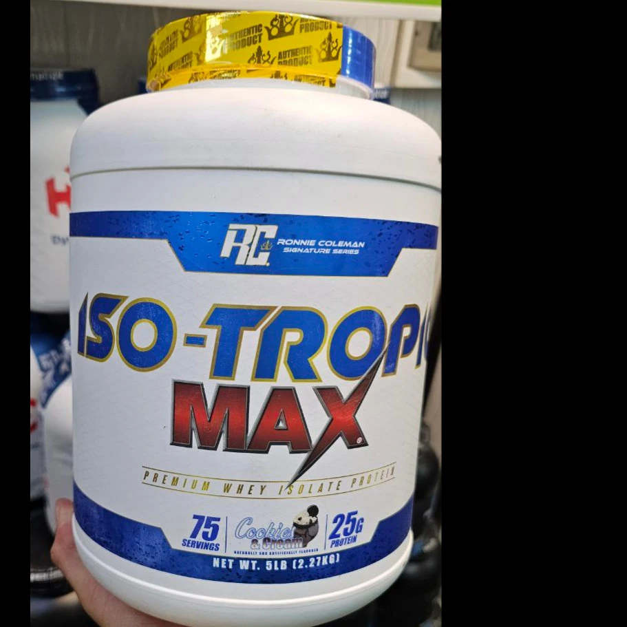 پروتئین وی ایزوله ایزو-تروپیک مکس رونی کلمن (Ronnie Coleman ISO-TROPIC MAX) – 2.27 کیلوگرم (5 پوند)