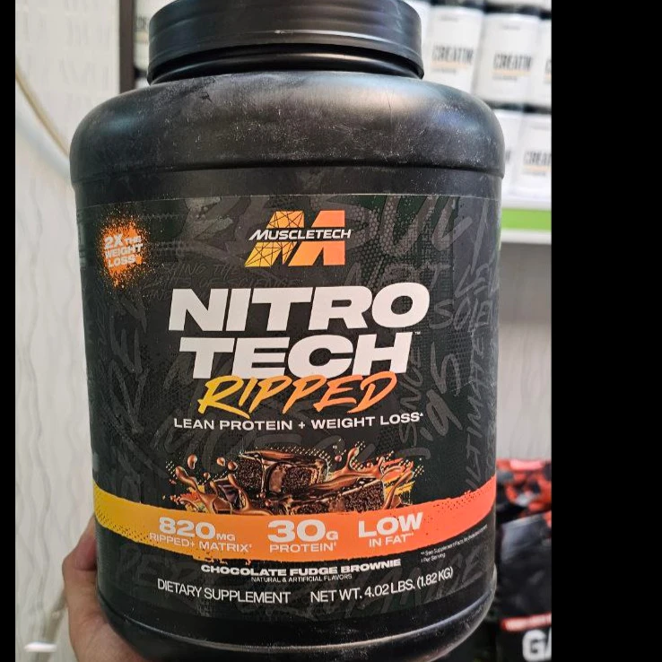 پروتئین وی نایترو-تک ریپد ماسل‌تک (MuscleTech Nitro-Tech Ripped) – 1.82 کیلوگرم (4.02 پوند)