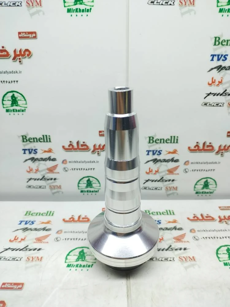 پروتکشن (محافظ) بغل شاسی cnc سر بسته انواع موتورسیکلت (15 سانتی متر) سفید نقره ای