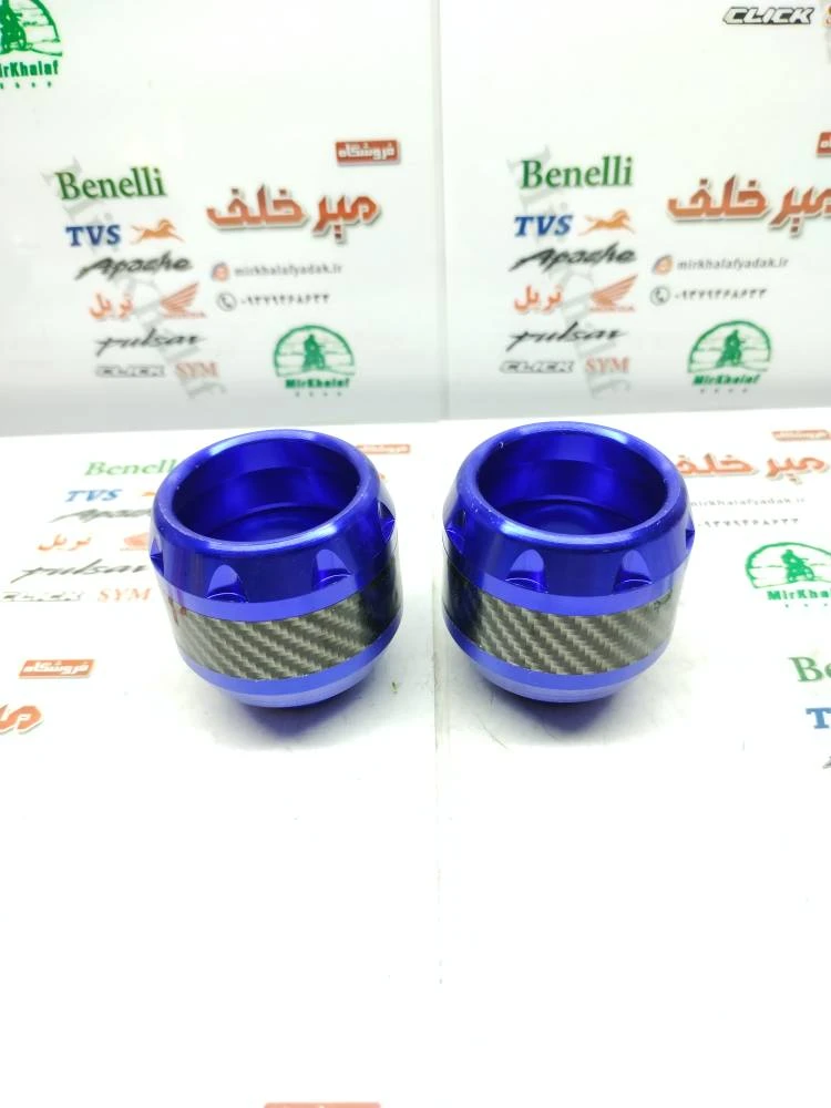 پروتکشن (محافظ) چرخ عقب و جلو اسپرت رنتال انواع موتورسیکلت ته باز ابی (جفتی)