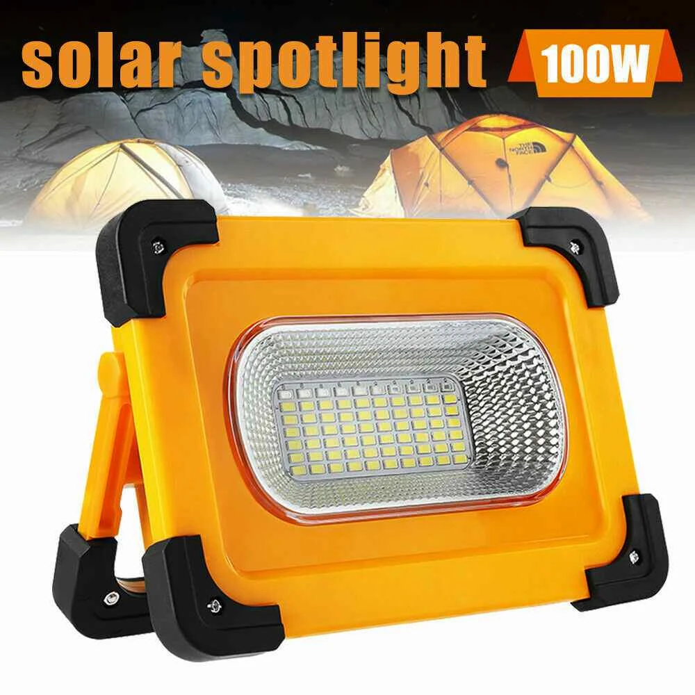 پروژکتور خورشیدی 100 وات قابل حمل KSR light پاوربانک دار