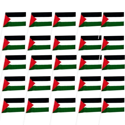پرچم ساتن فلسطین-پرچم دستی 30در40سانت-بسته 25تایی کد 103884