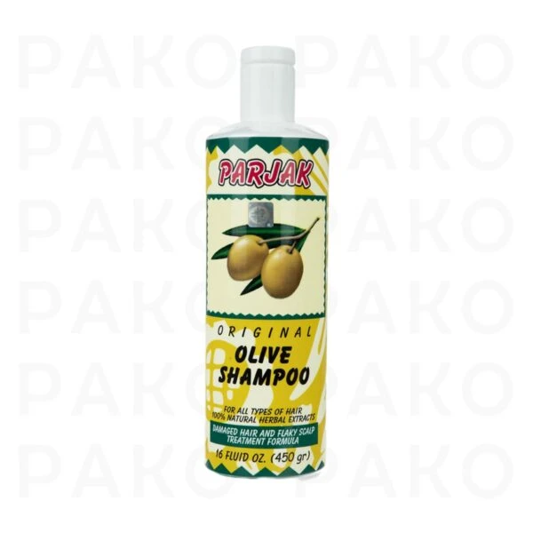 پرژک شامپو حاوی عصاره طبیعی زیتون parjak
