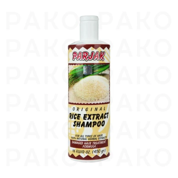 پرژک شامپو حاوی عصاره طبیعی سبوس برنج parjak