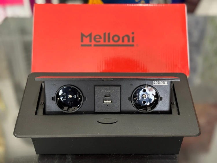 پریز توکار MELLONI جنس استیل