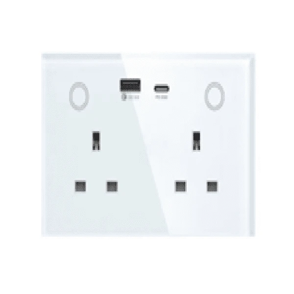 پریز دوگانه استاندارد انگلستان زیگ‌ بی GS-UKWB02-Zigbee