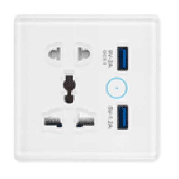 پریز هوشمند یونیورسال ۵ حالته GS-1530WN-2USB اتصال وای فای
