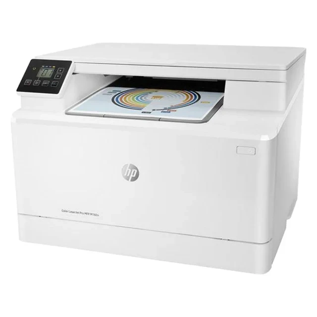 پرینتر لیزری چندکاره رنگی اچ پی مدل Color LaserJet Pro MFP M182n با اتصال باسیم و بی‌سیم، سایز چاپ A4