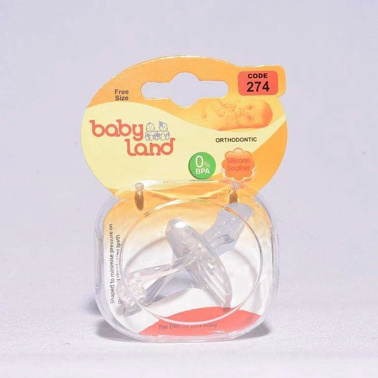 پستانک ارتودنسی تمام سیلیکون بی بی لند babyland کد 274