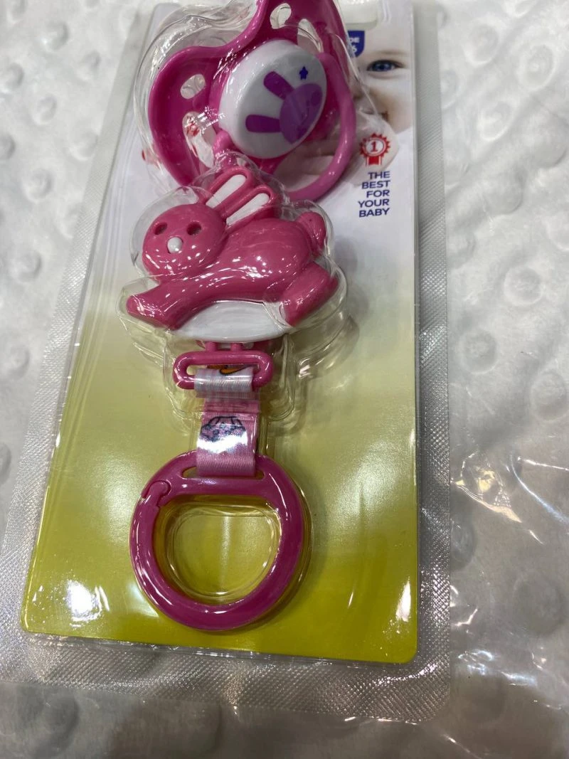 پستانک ارتودنسی و رنجیر بی بی لند سایز 6-18 ماه babyland کد 276