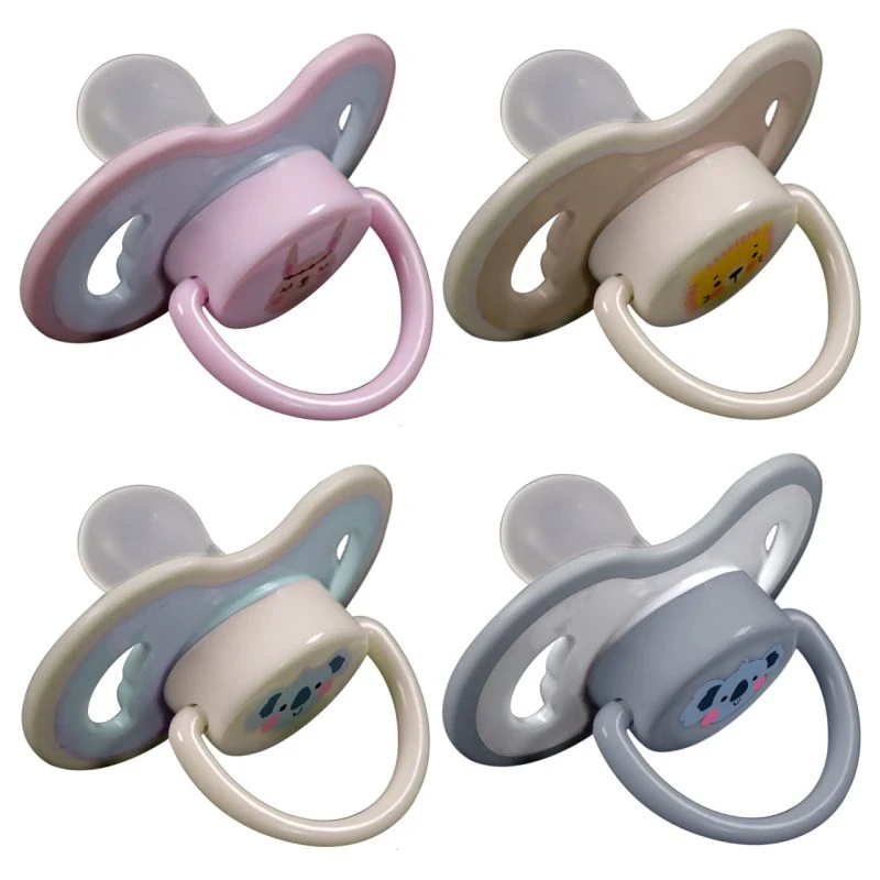 پستانک بادامی بی بی لند طرح اونت سایز 6-18 ماه babyland ultrasoft کد 213