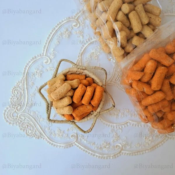پفک ارگانیک ساده ۹۰ گرمی پنیری و کچاپ