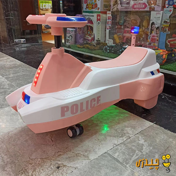 پلاسماکار (لوپ کار) موزیکال مدل پلیس رنگ صورتی کد CH20