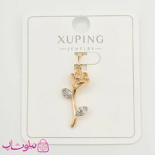 پلاک دخترانه ژوپینگ طرح شاخه گل