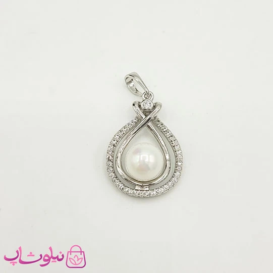 پلاک زنانه ژوپینگ مرواریدی نگیندار کد 2291