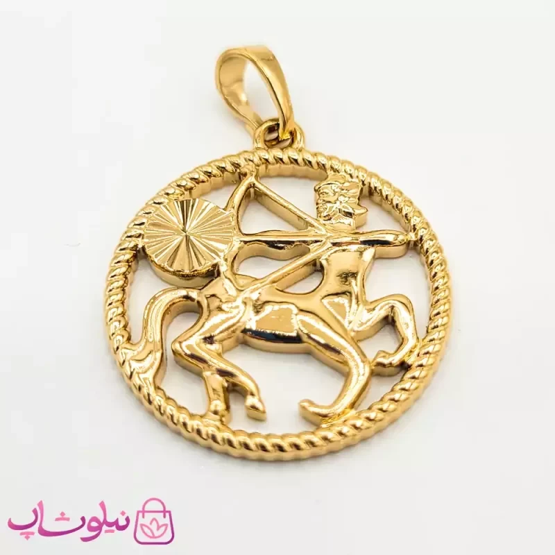 پلاک ماه تولد آذر ژوپینگ طرح اسب در سیمای انسان
