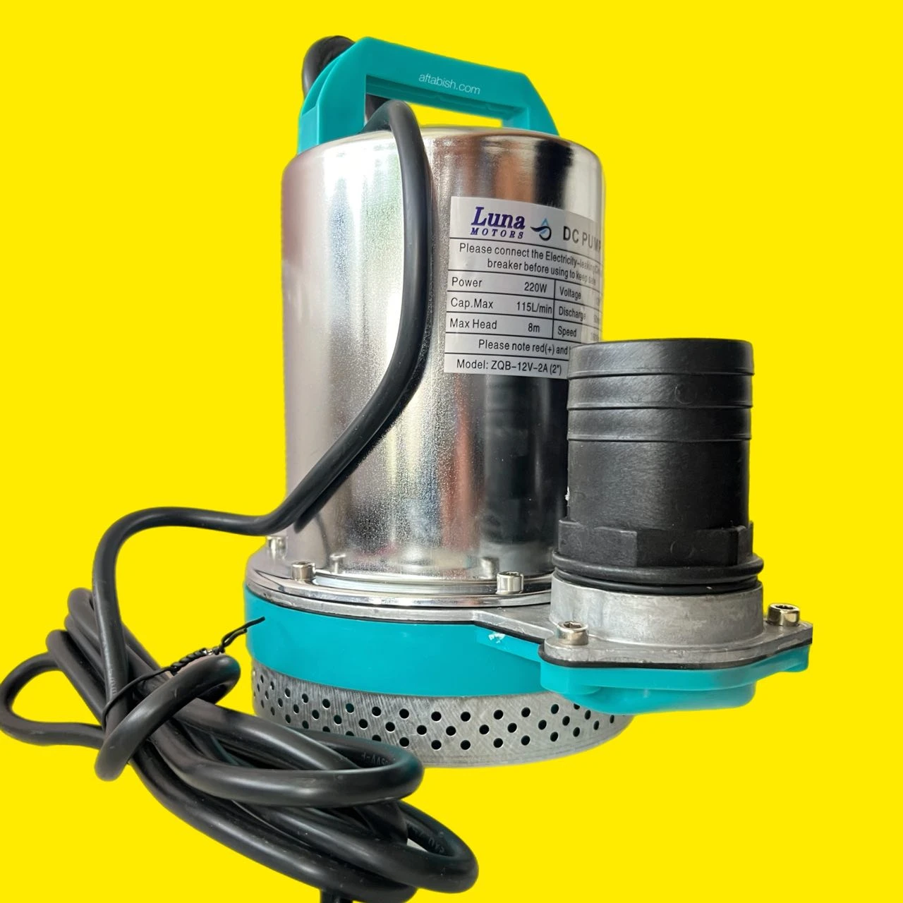 پمپ آب کفکش دو اینچ ۱۲ولت DC برند لونا مدل Luna ZQB-12V-2A