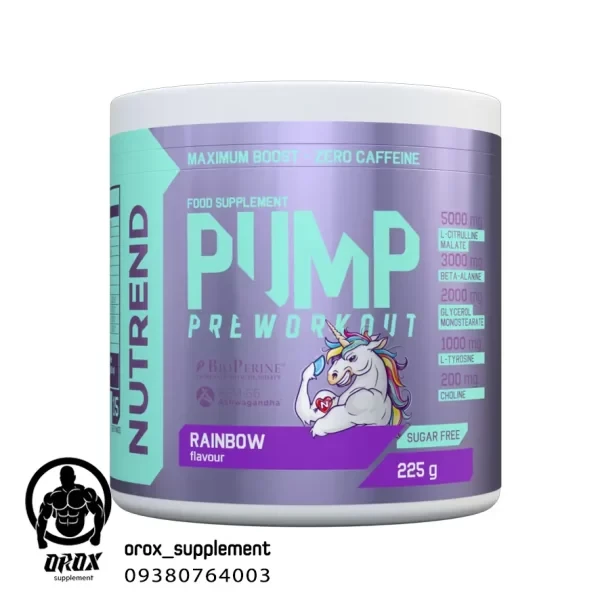 پمپ بدون کافئین ناترند Pre-workout without caffeine nutrend طرح جدید ناترند
