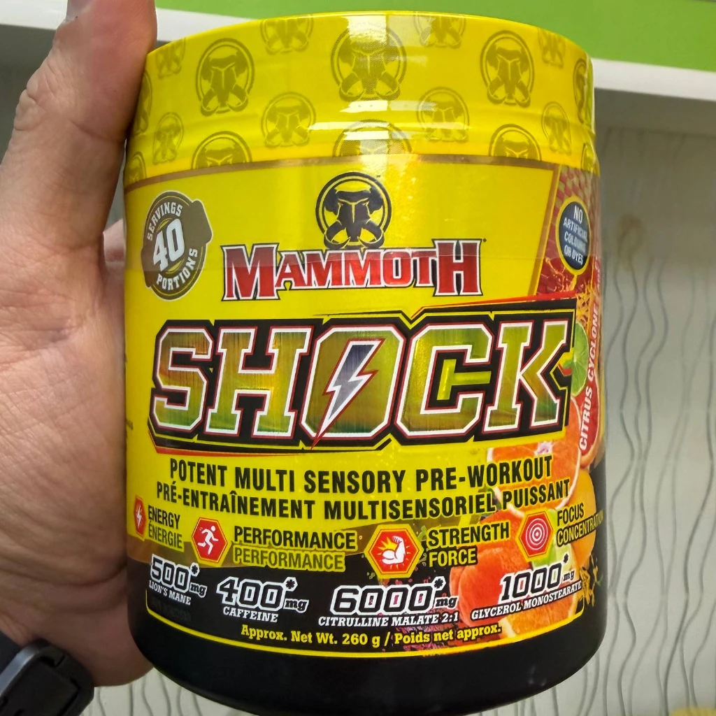 پمپ قبل از تمرین ماموت شاک (Mammoth SHOCK Pre-Workout)