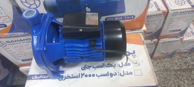 پمپ یک اسب بشقابی برند سهند پروانه استیل تک فاز تمام مس