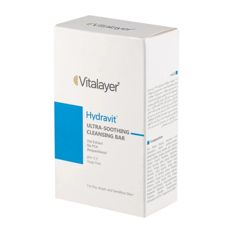 پن شوینده صورت مناسب پوست خشک اگزمایی و آسیب دیده ویتالیر مدل Hydravit