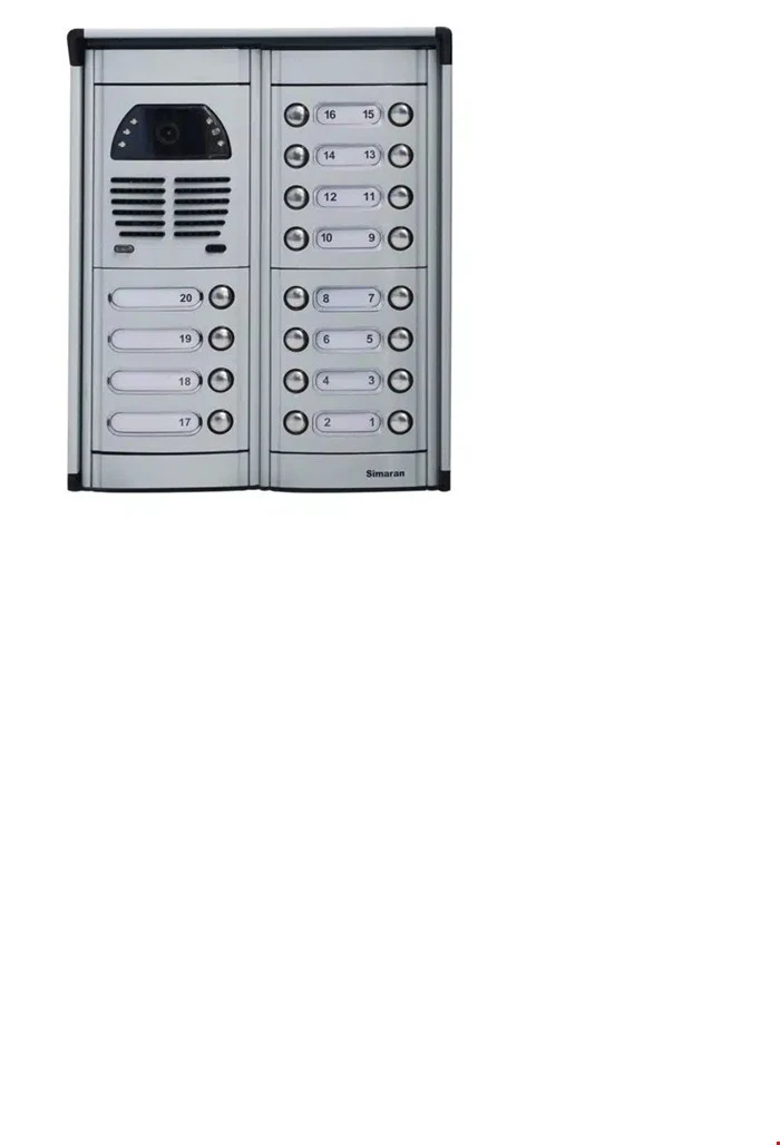پنل تصویری شستی زنگی مدل فوژان(VFC1-VFC64D) از 1 تا 64 واحدی