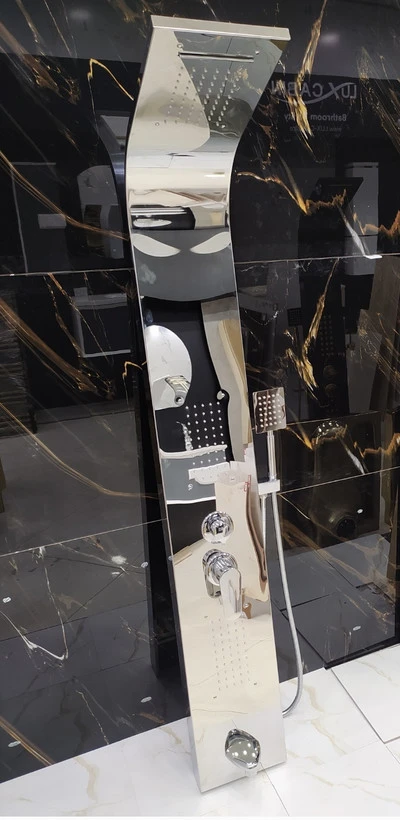 پنل دوش استیل براق