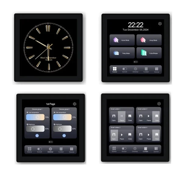 پنل هوشمند ۴ در ۱ نسخه سه کلید Zigbee T3E-EU-PRO-3Gang