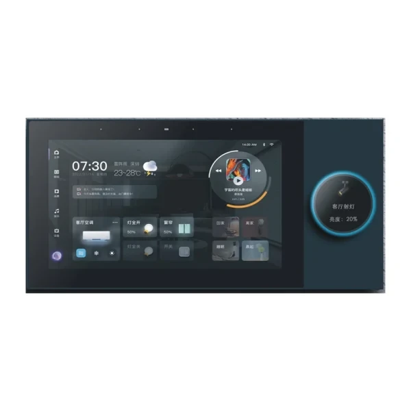 پنل کنترل لمسی ۷ اینچی با دروازه داخلی و پخش موسیقی مدل GS-F7 (Built-in tuya gateway)