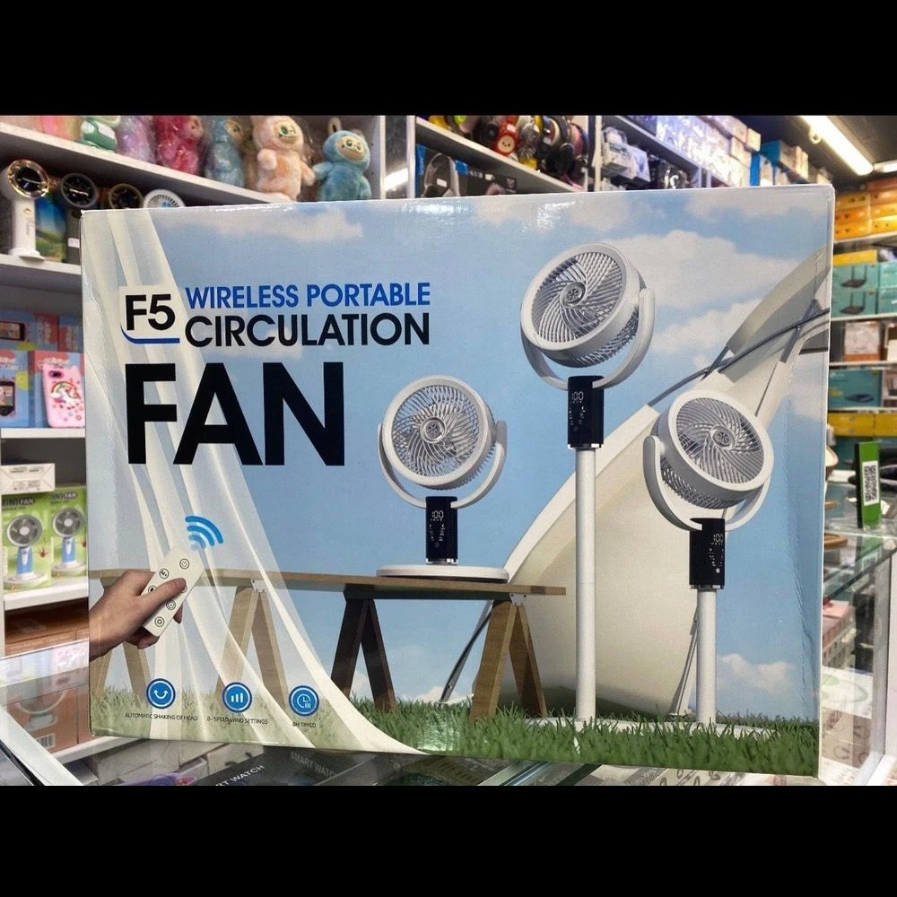 پنکه شارژی wireless portable F5 FAN مدل F5