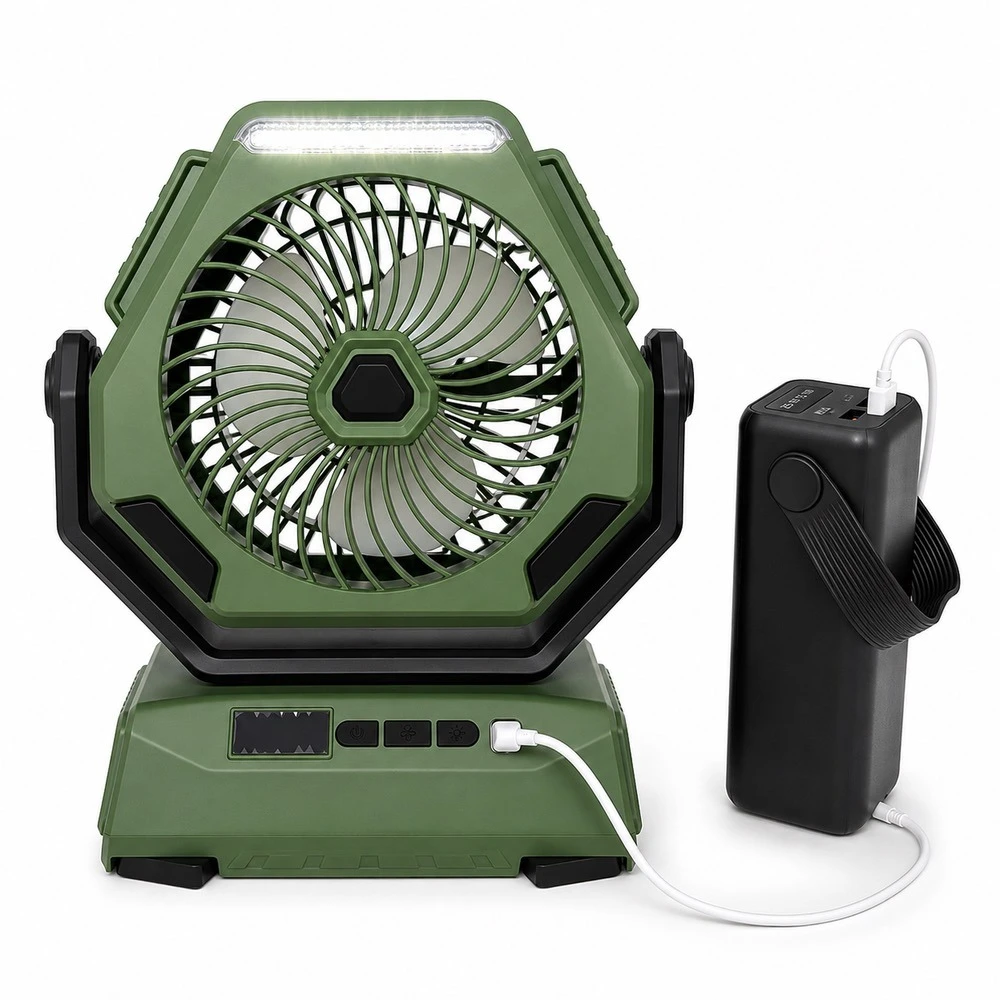 پنکه شارژی و مسافرتی حرفه‌ای کمپینگ مدل outdoor camping fan ؛ همراه خنک شما در دل طبیعت