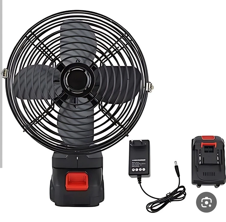 پنکه شارژی ۴۸ ولت توری فلزی مدل FAN LITHIUM 3PIN
