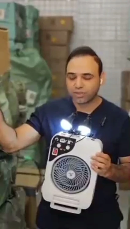 پنکه مجهز به پنل خورشیدی
